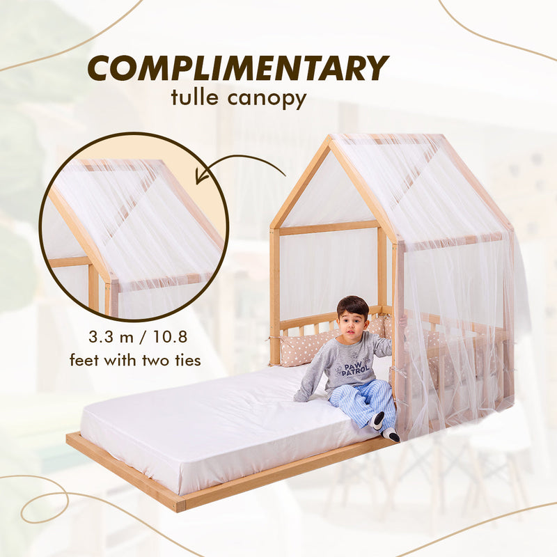 Small House Bed For Kids and Toddlers from 2 y.o. (EU Size 190x90 cm)-3