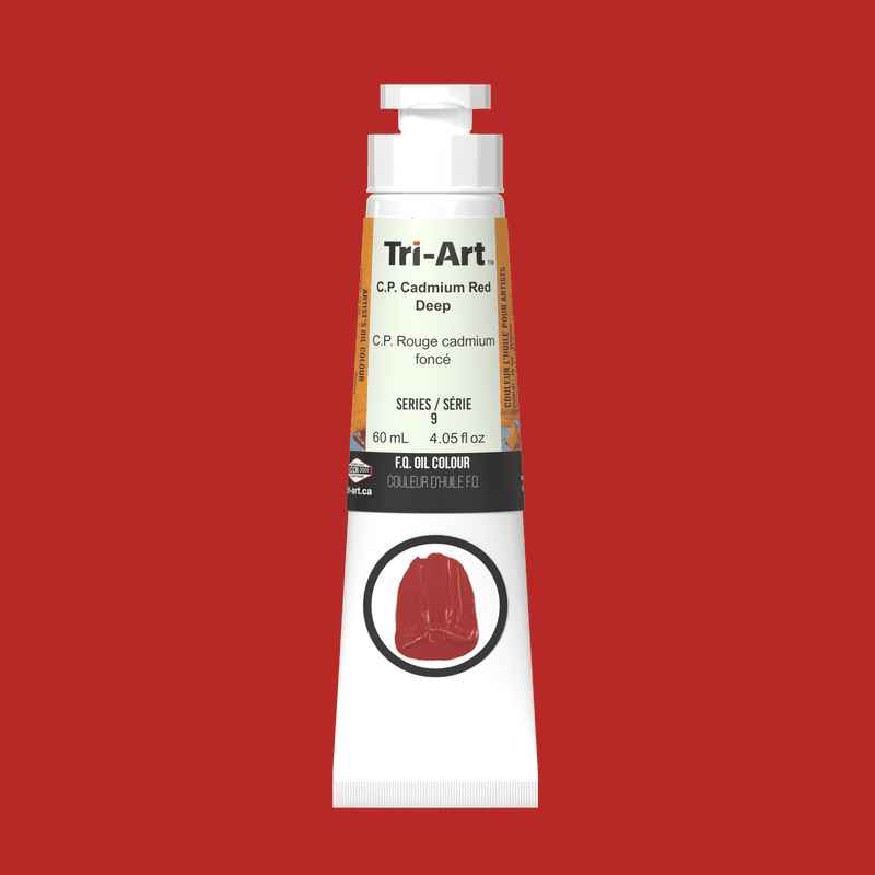 Tri-Art Oil Colours - C.P. Cadmium Red Deep-3