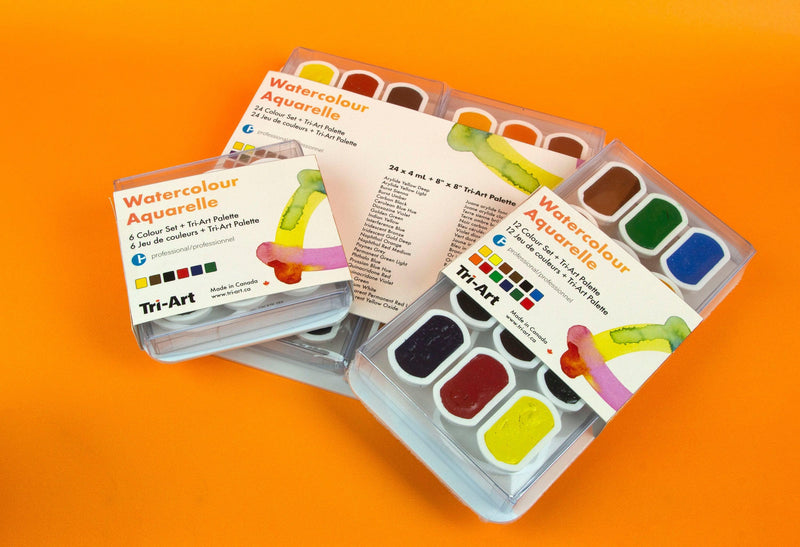 Tri-Art - Finest Quality Watercolours - Pan Sets-0