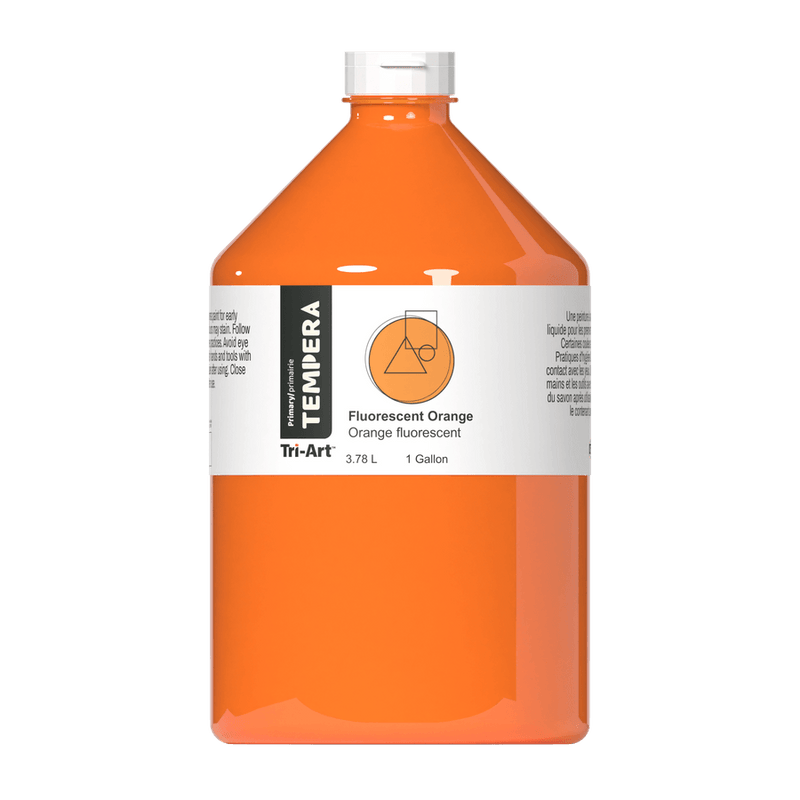 Primary Liquid Tempera - Fluorescent Orange-4