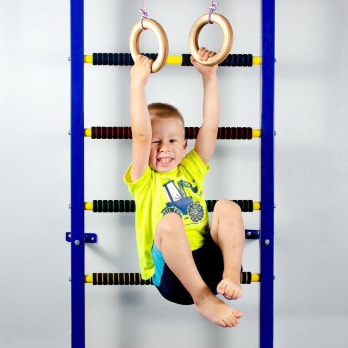 Wooden gymnastic rings for kids-2